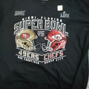 Fanatics 48ers vs chiefs super bowl shirt